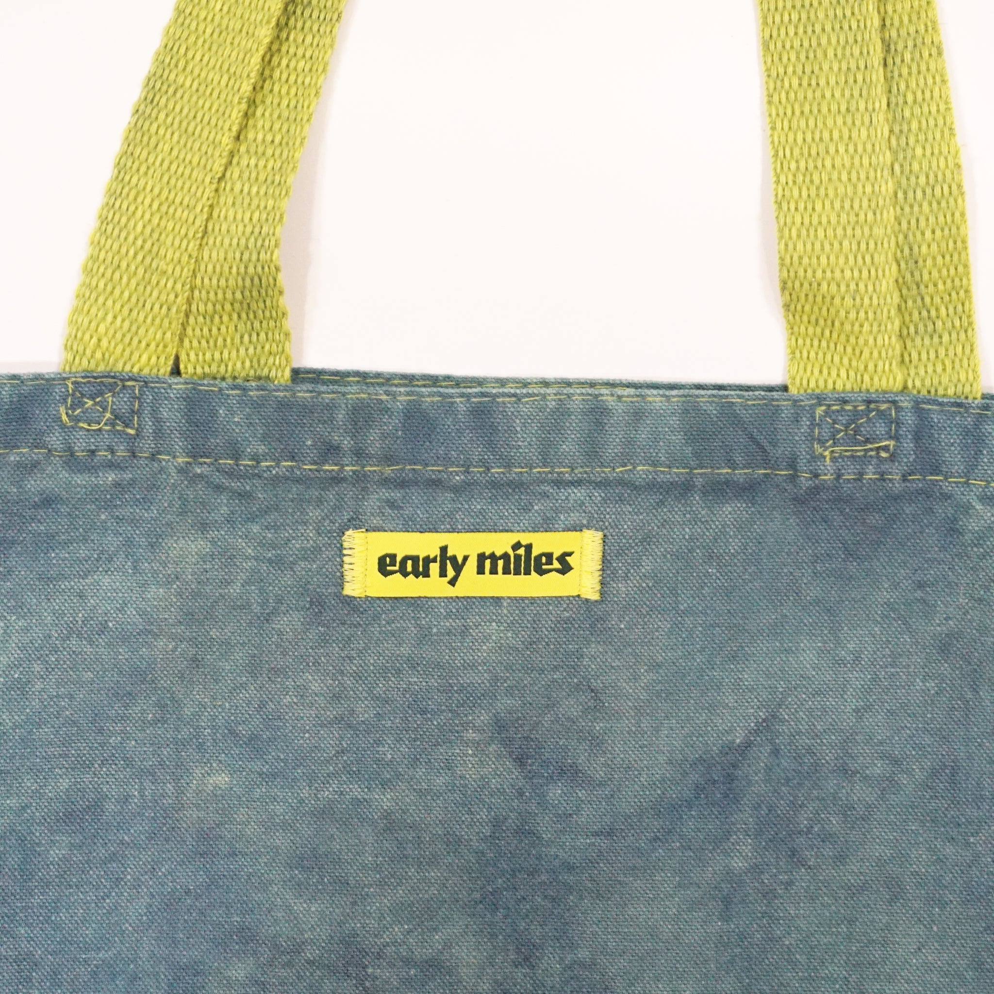 Early Miles - Japanese Indigo Overdyed Helmet Tote (Yellow)